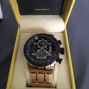 18k gold invicta watch